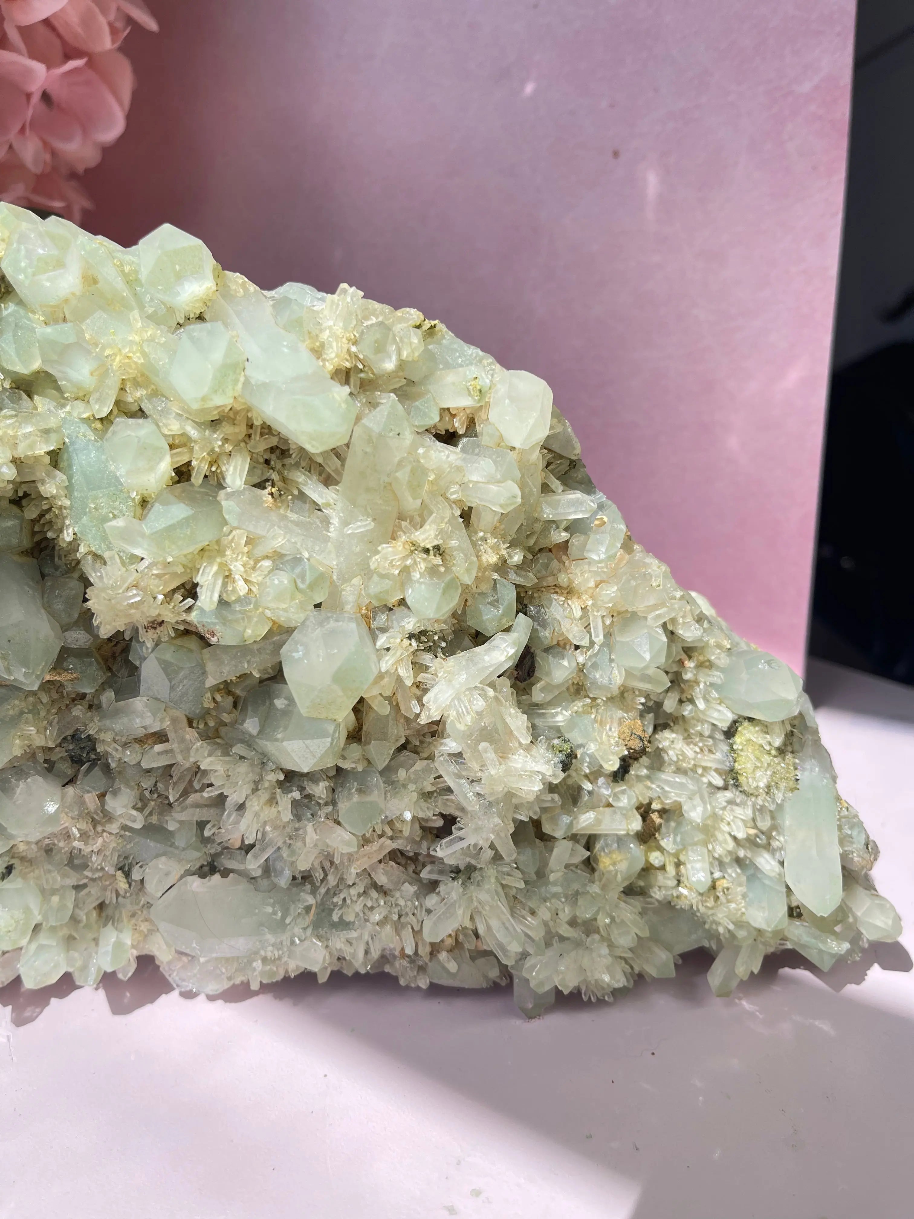 8lb Epidote Quartz on Green Chlorite Quartz,10