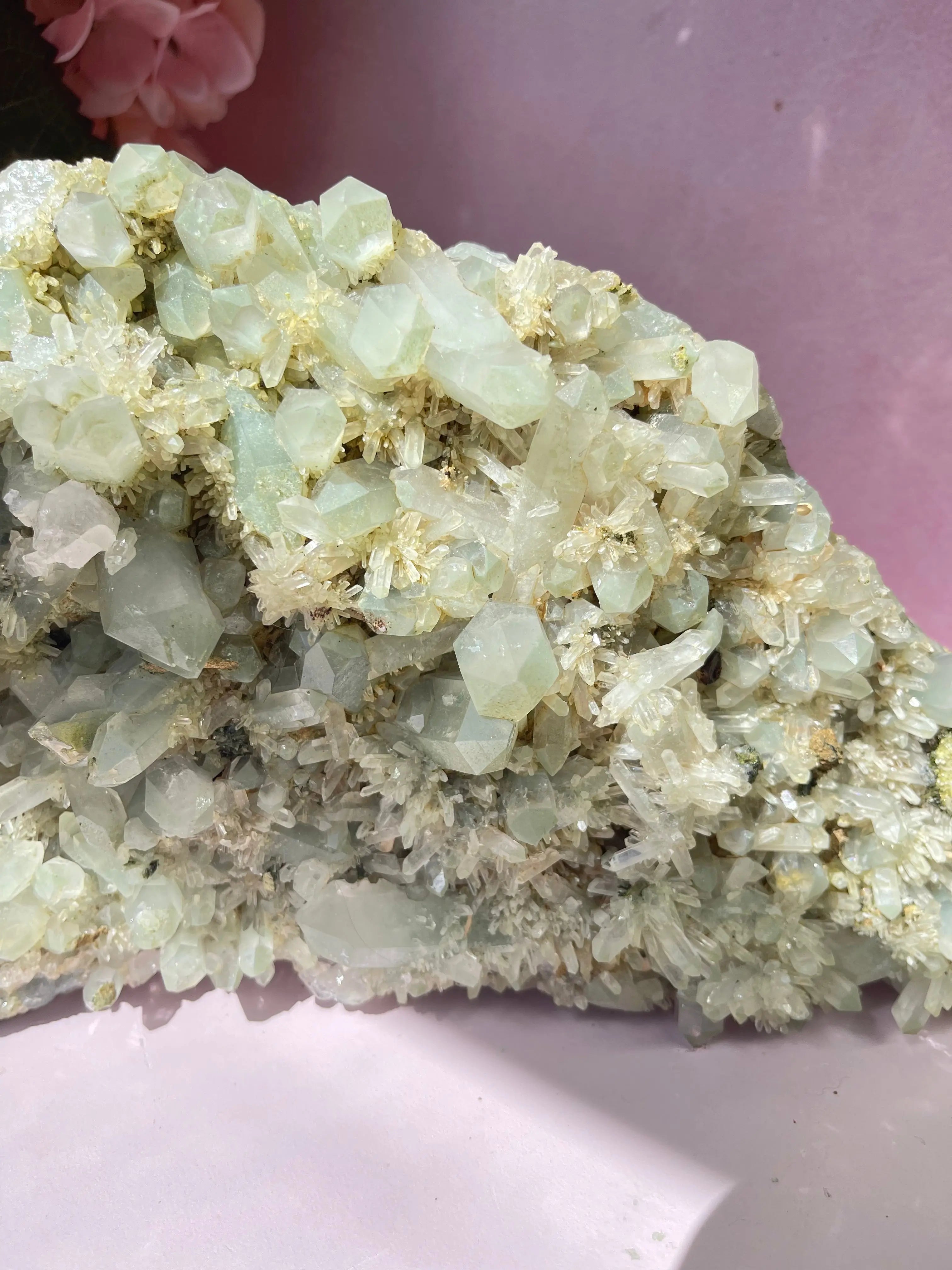 8lb Epidote Quartz on Green Chlorite Quartz,9