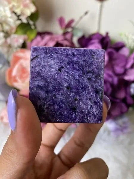 Charoite Cube - Amethyst Goddess