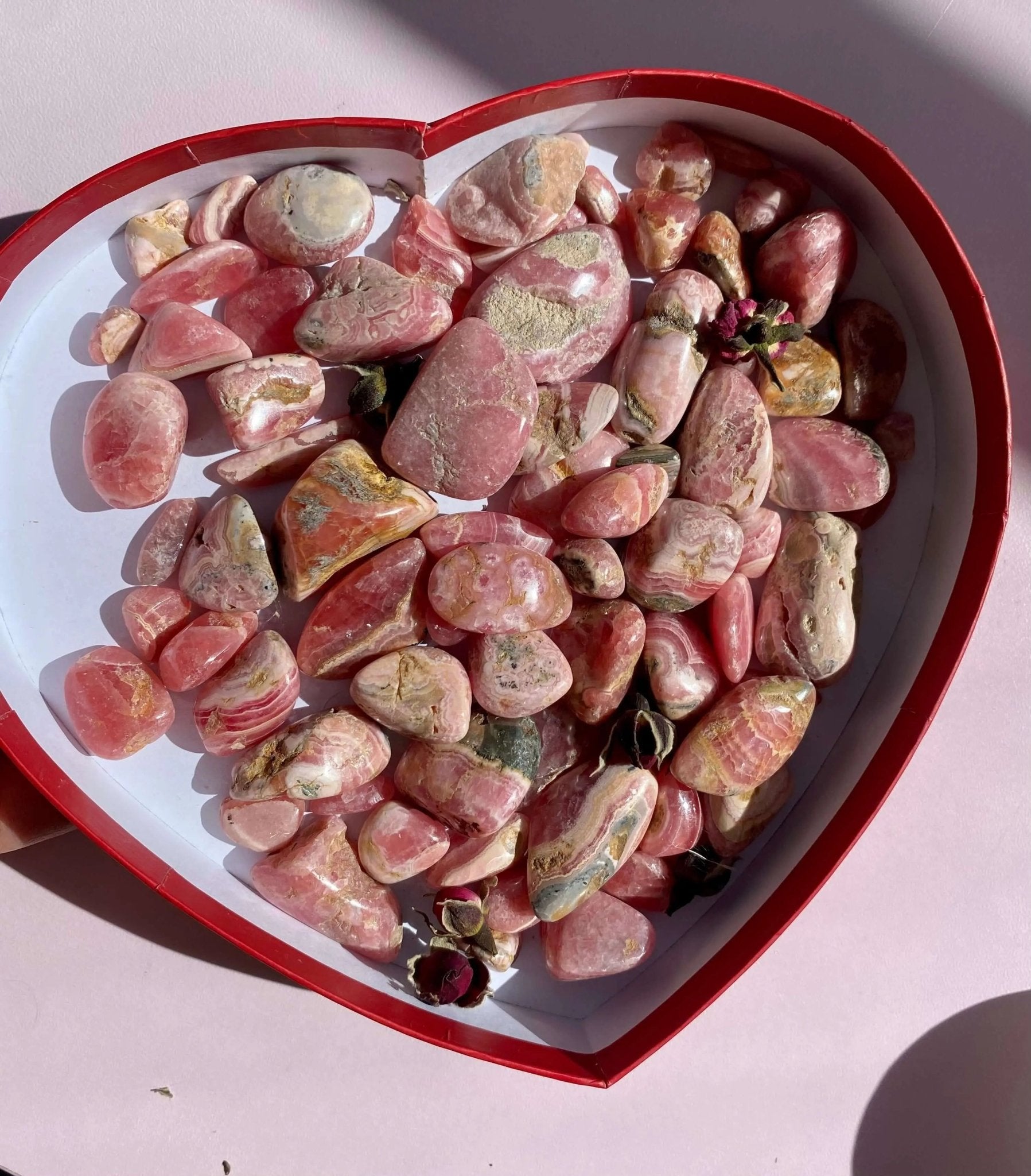 High Quality Rhodochrosite Tumbles For Self Love - Amethyst Goddess