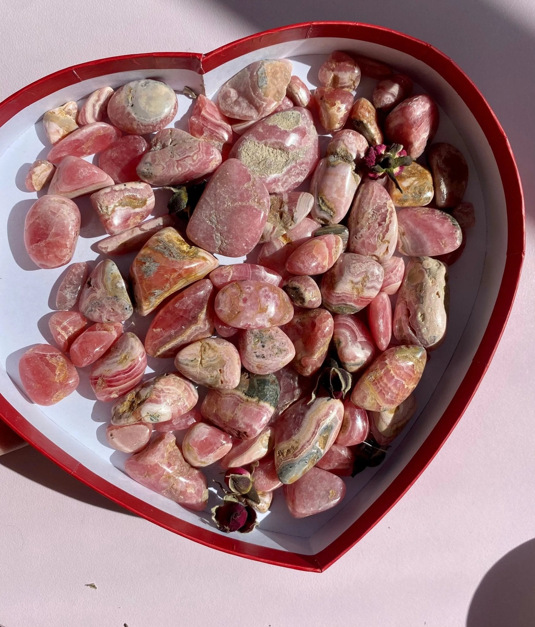 High Quality Rhodochrosite Tumbles For Self Love - Amethyst Goddess