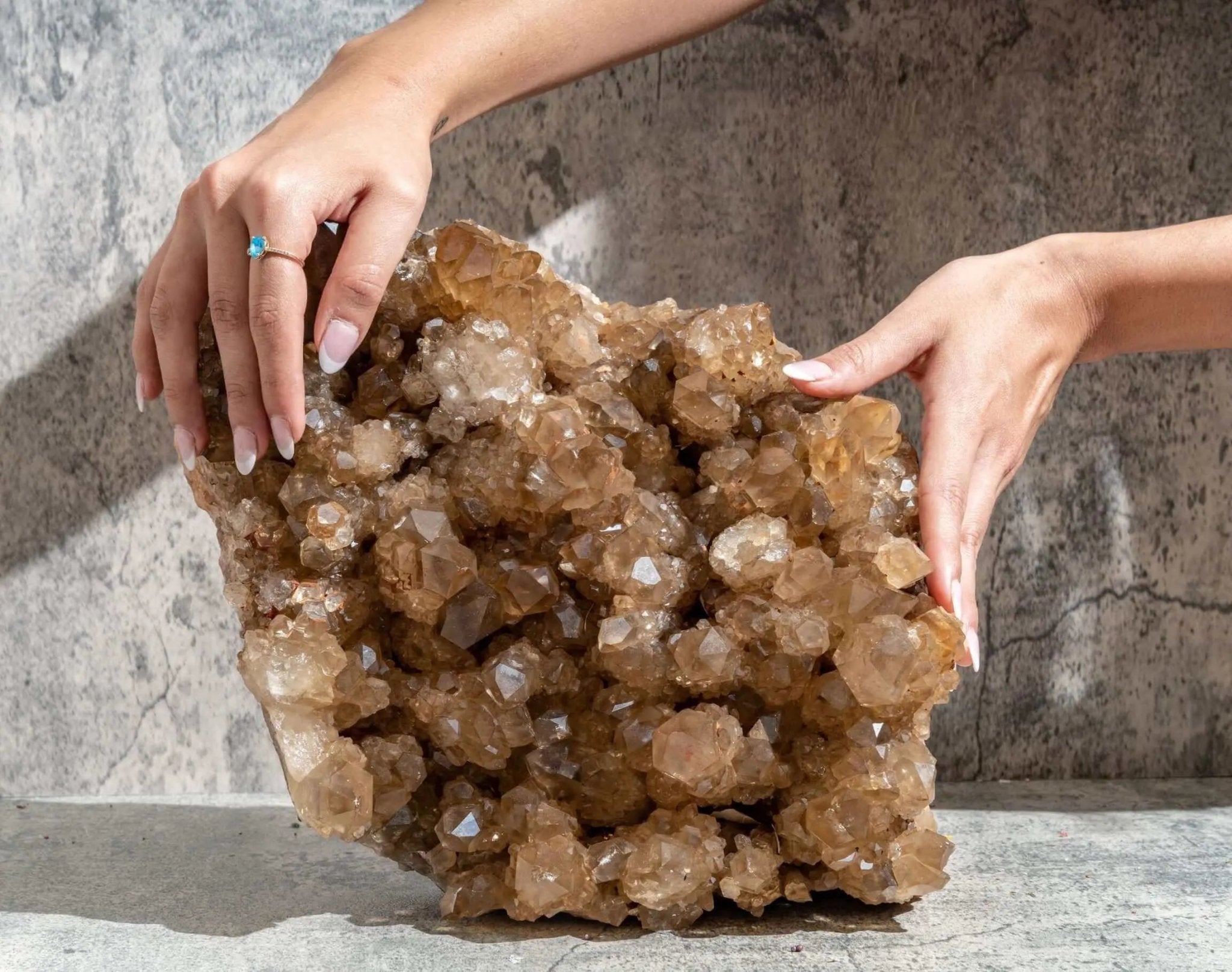 Kundalini Citrine Cluster 35 lb ( Collectors Citrine) - Amethyst Goddess