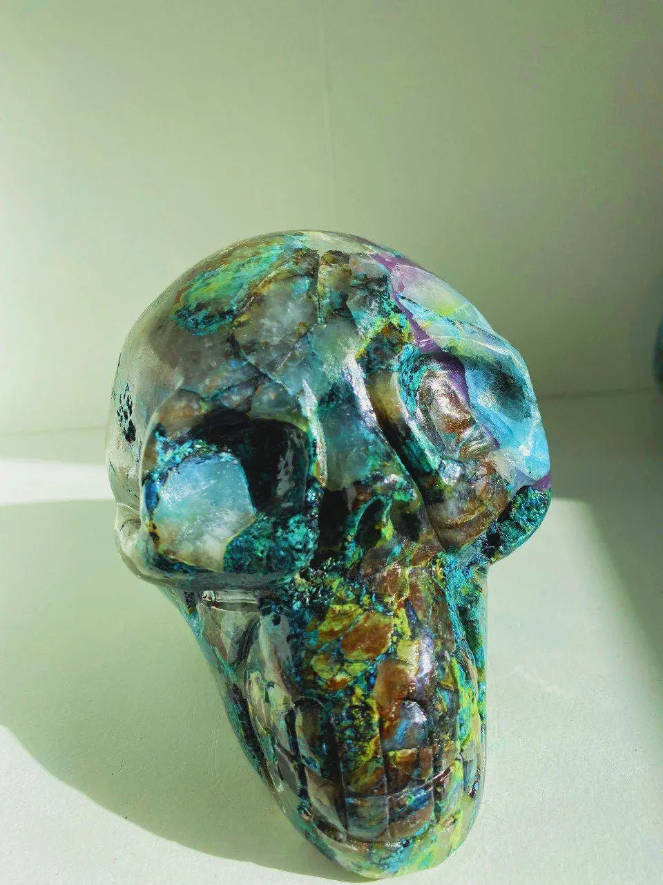 XL Quantum Quattro Skull 3.7 lbs - Amethyst Goddess