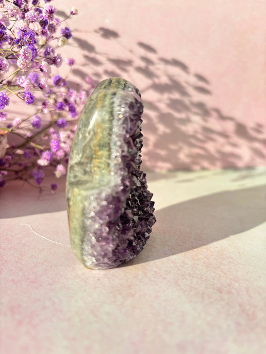 Radiant Amethyst Hamsa Hand