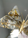 Golden Healer Crystal Butterfly on Pink Amethyst Base 