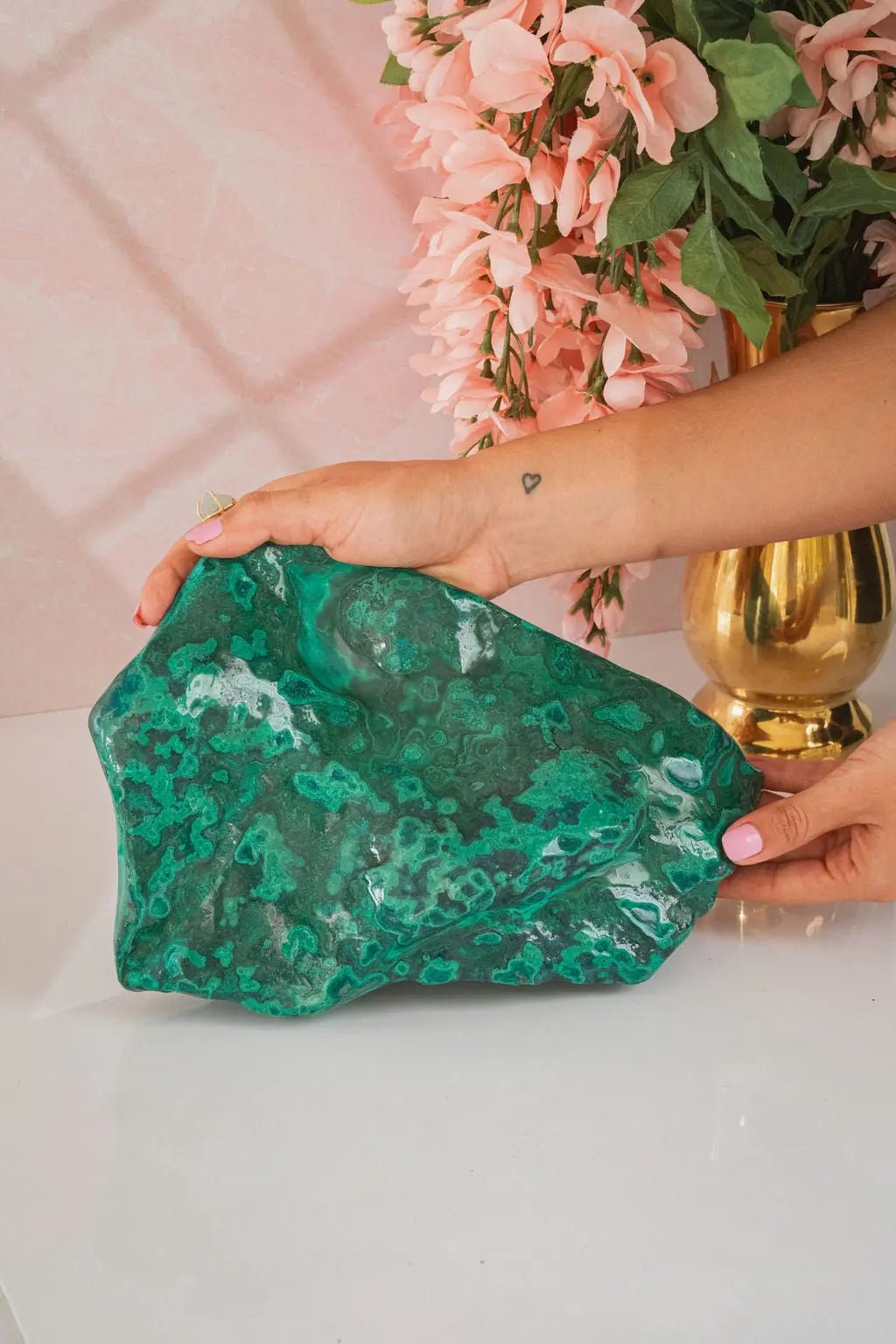 Rare Natural Green Malachite with Blue Chrysocolla Freeform from Congo 9.8 lbs - Amethyst Goddess