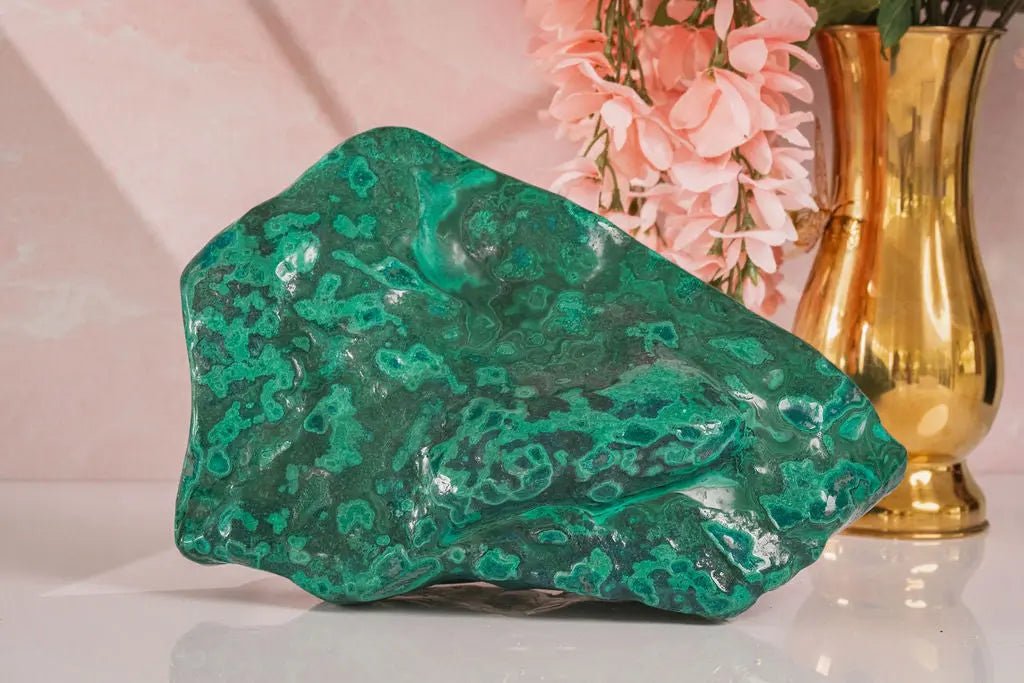 Rare Natural Green Malachite with Blue Chrysocolla Freeform from Congo 9.8 lbs - Amethyst Goddess
