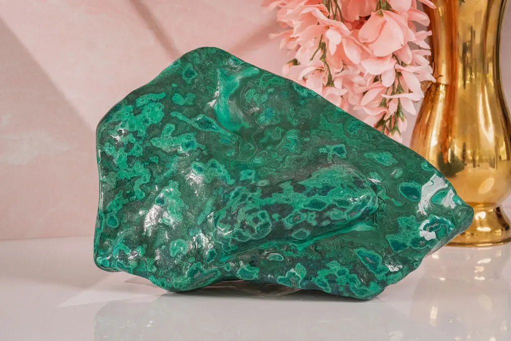 Rare Natural Green Malachite with Blue Chrysocolla Freeform from Congo 9.8 lbs - Amethyst Goddess