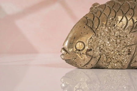 Pyrite Fish Crystal - Amethyst Goddess