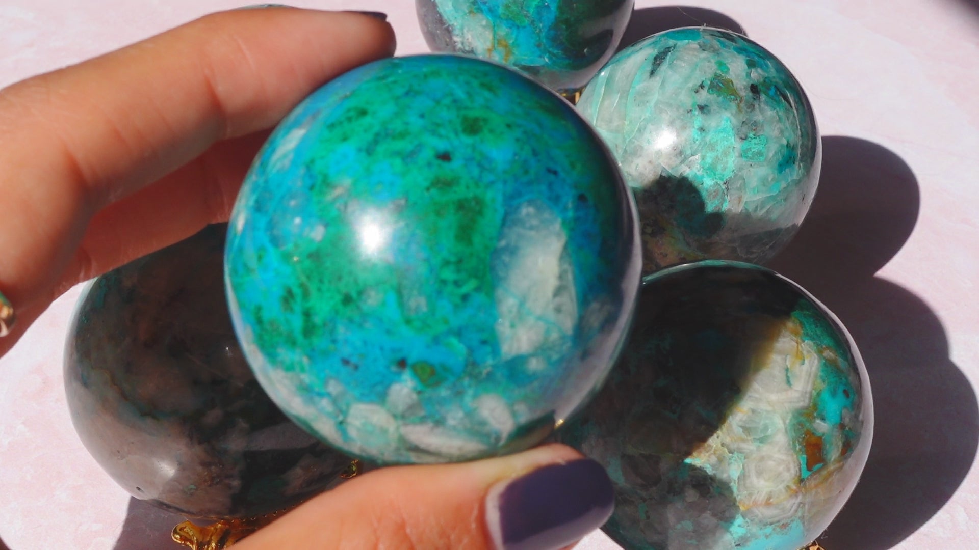 Chrysocolla Spheres