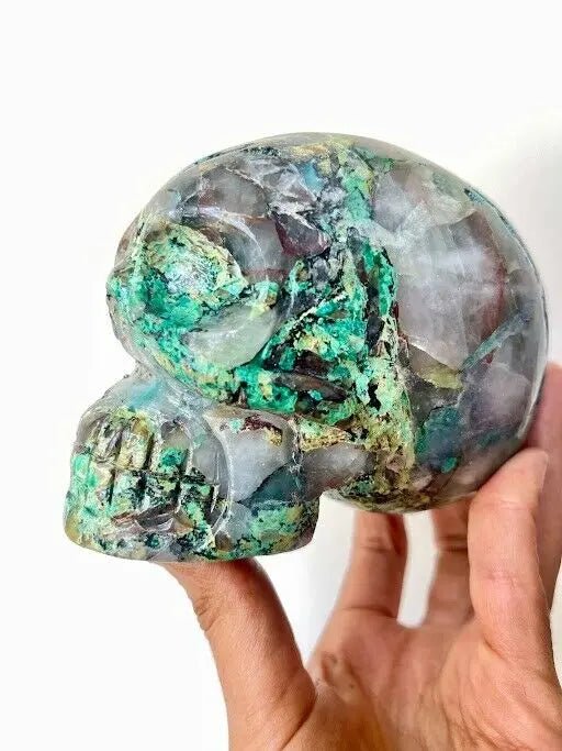 2.9lb Quantum Quattro Skull - Amethyst Goddess