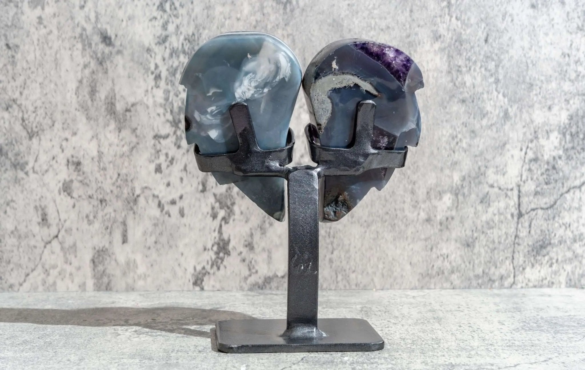 7.5" Dark Amethyst Angel Wing Pair - Amethyst Goddess