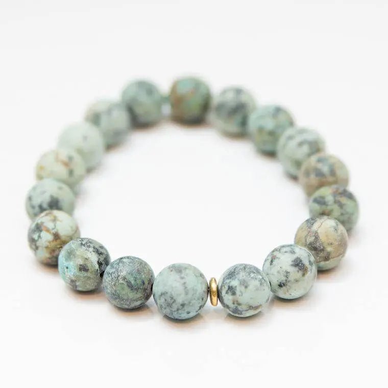 African Turquoise Crystal Bracelet - Amethyst Goddess