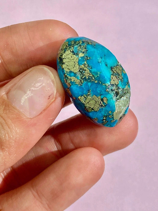 Authentic Morenci Turquoise Cabochon,4