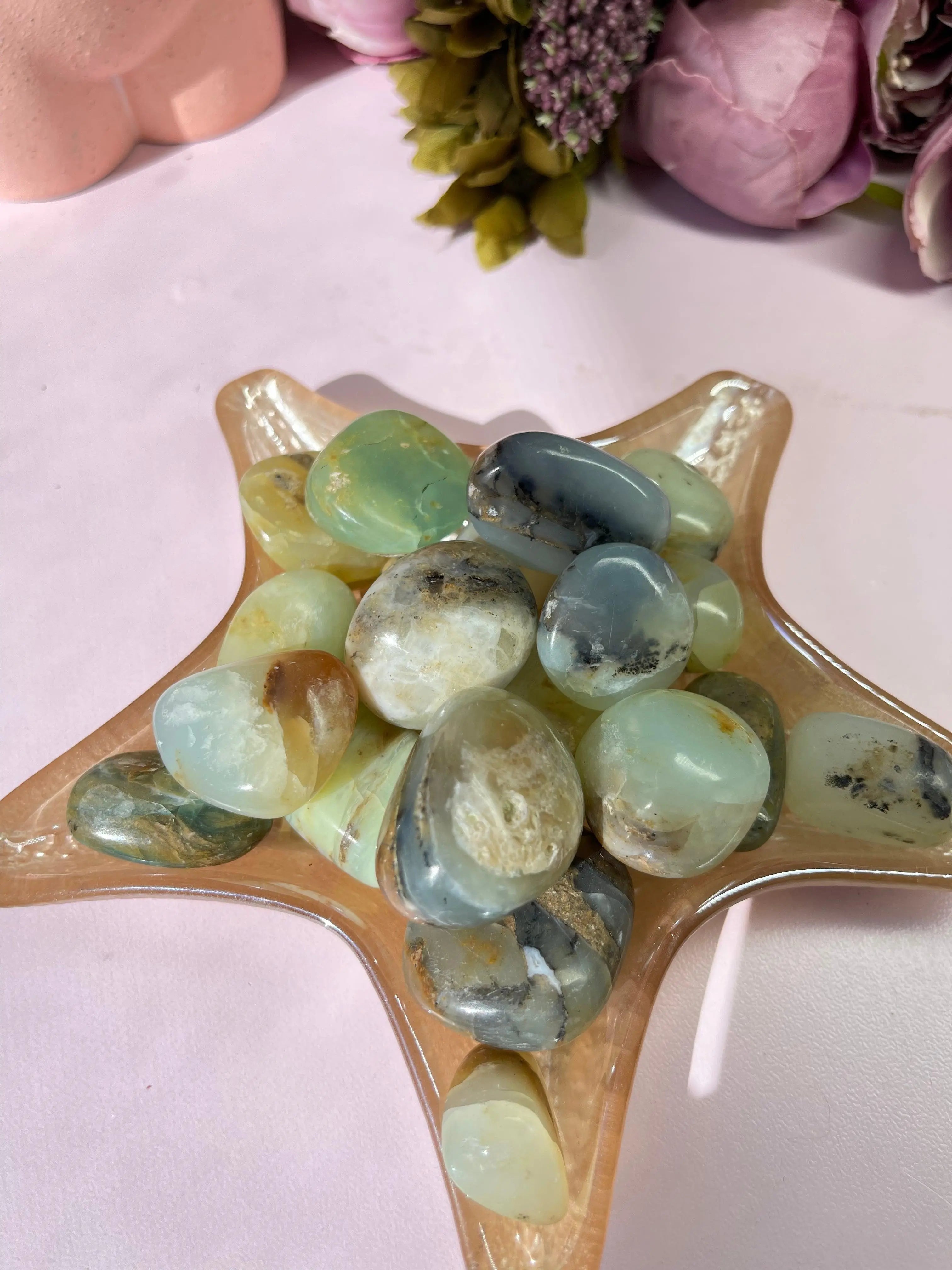 Blue Andean Opal Tumble Stones,3