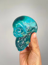 Chrysocolla Skull,6
