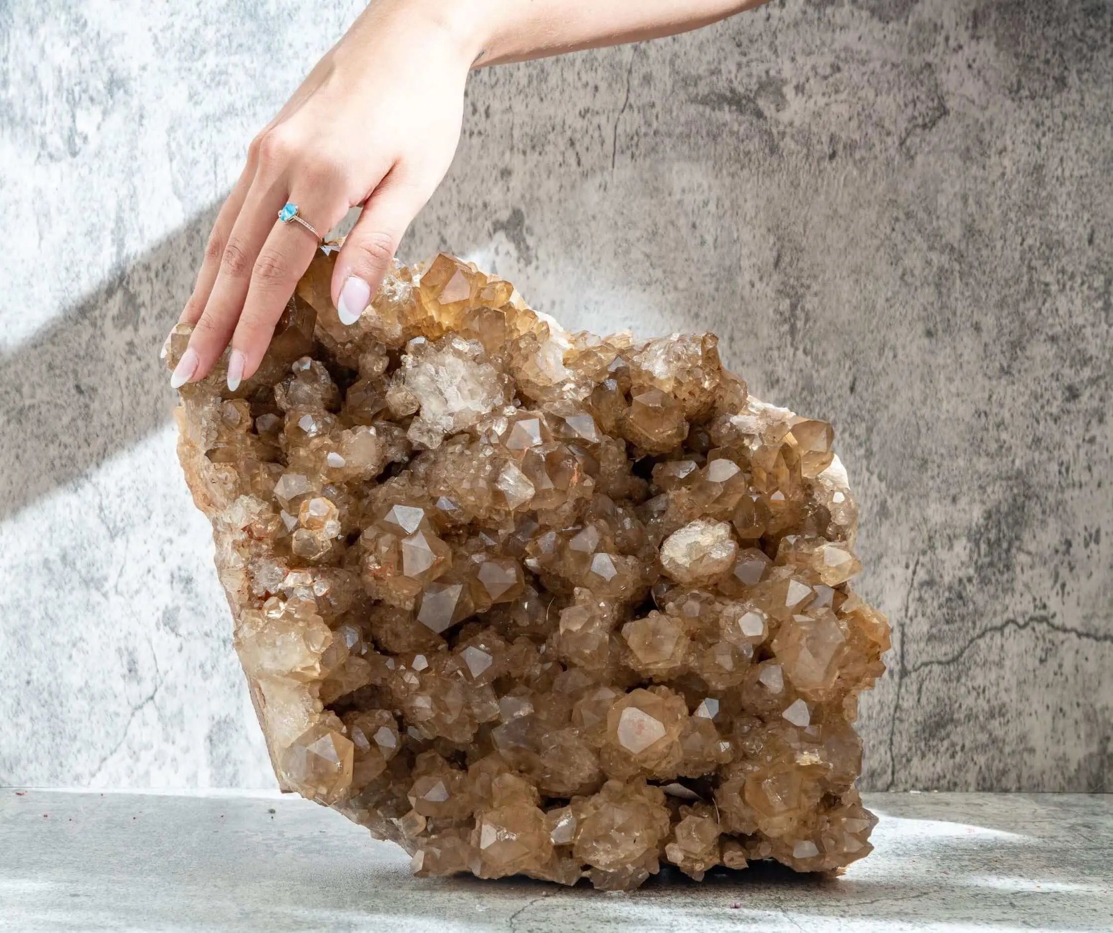 Kundalini Citrine Cluster 35 lb ( Collectors Citrine) - Amethyst Goddess