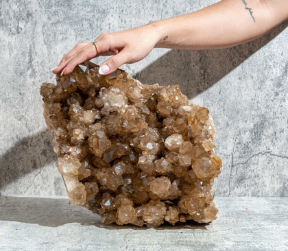 Kundalini Citrine Cluster 35 lb ( Collectors Citrine) - Amethyst Goddess