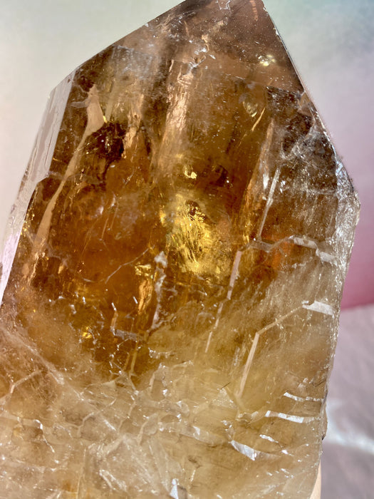 Large Elestial Citrine Generator For Guidance and Wisdom,4