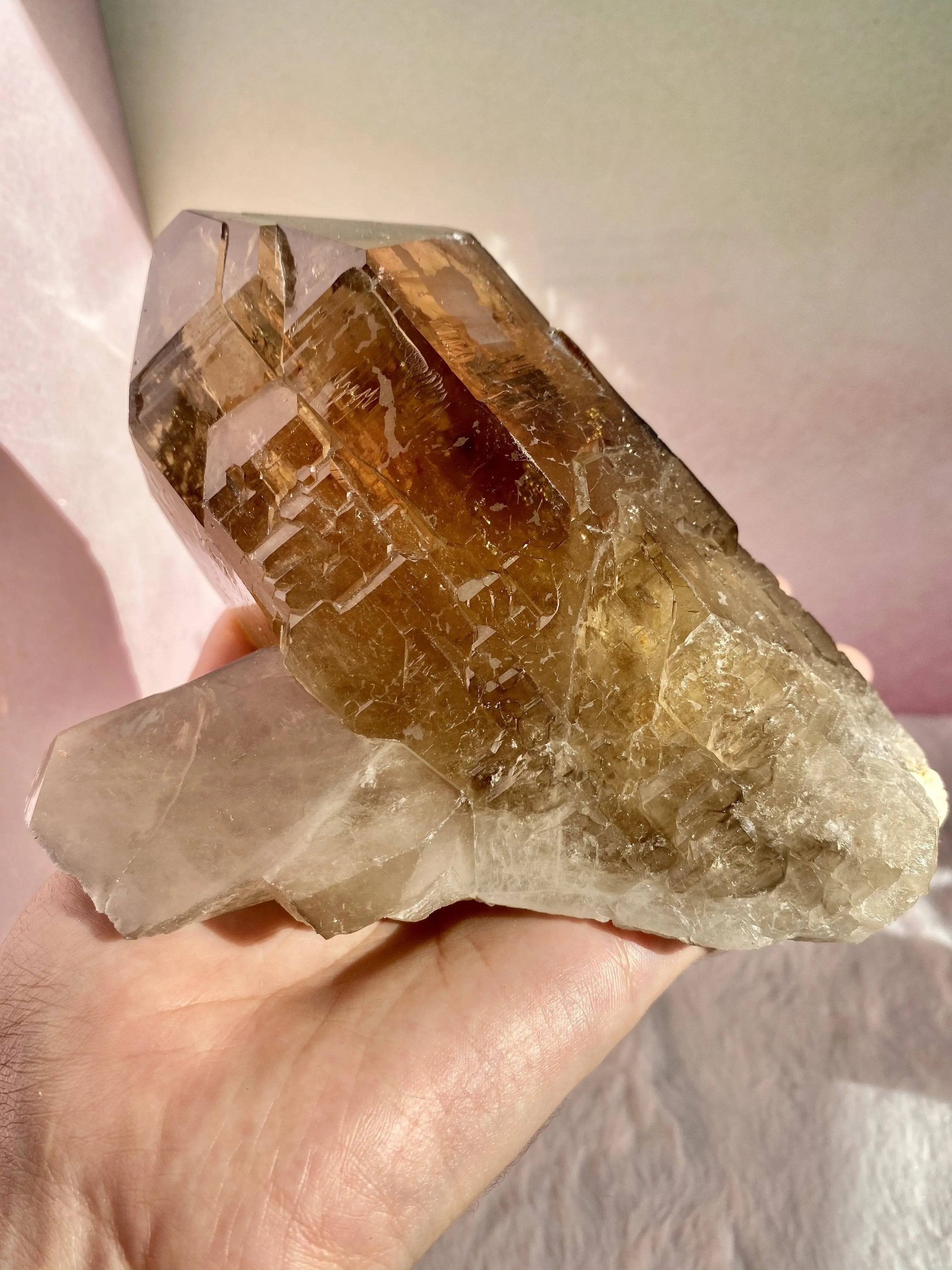 Large Elestial Citrine Generator For Guidance and Wisdom,5