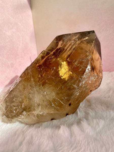 Large Elestial Citrine Generator For Guidance and Wisdom,1