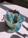Lemurian Calcite (Blue Onyx) Tea Cups Set,13