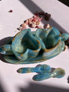 Lemurian Calcite (Blue Onyx) Tea Cups Set,3