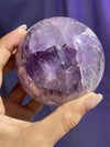 Light Lavender Polished Amethyst Sphere With Quartz,12