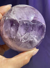 Light Lavender Polished Amethyst Sphere With Quartz,4