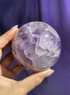 Light Lavender Polished Amethyst Sphere With Quartz,7