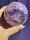 Light Lavender Polished Amethyst Sphere With Quartz,8
