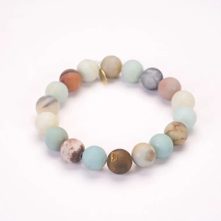 Matted Amazonite Bracelet - Amethyst Goddess