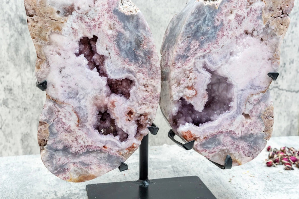 Pink Amethyst Butterfly Wing Slabs - Amethyst Goddess