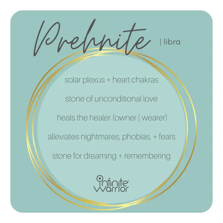 Prehnite + Prehnite Center Healing Bracelet,2