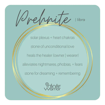 Prehnite + Prehnite Center Healing Bracelet,2