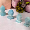 Pure Aquamarine Buddha Heads,4