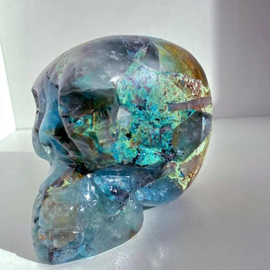 Quantum Quattro Skull 2.2 lbs - Amethyst Goddess