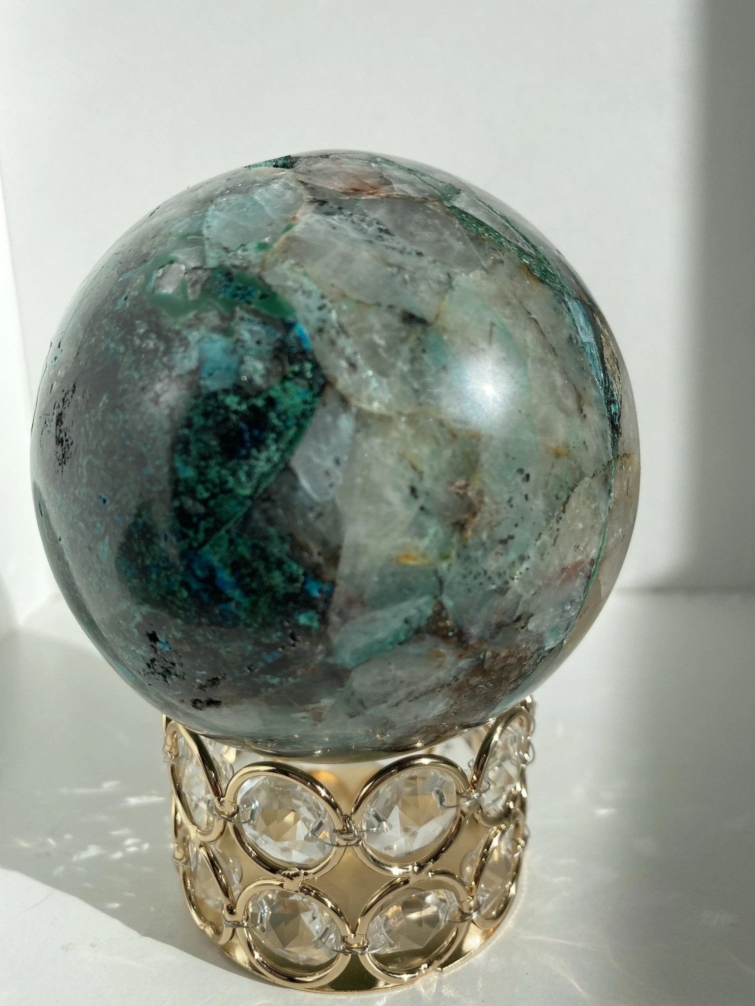 Quantum Quattro Sphere 2.3 lbs - Amethyst Goddess