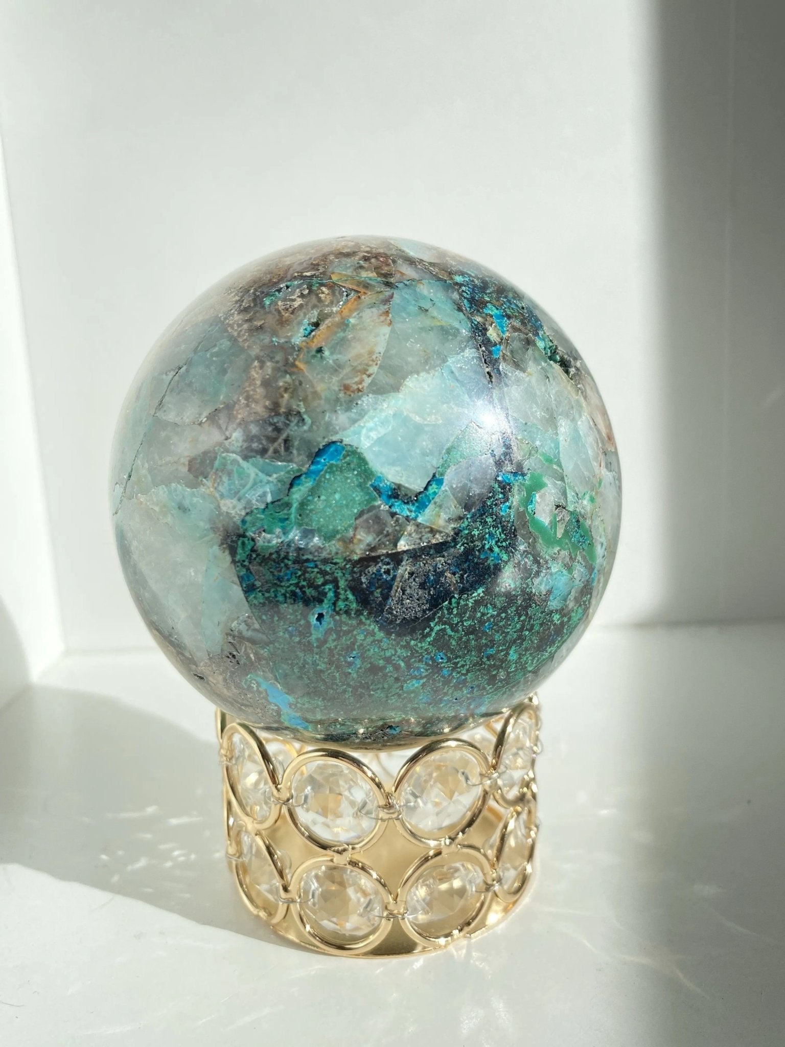 Quantum Quattro Sphere 2.3 lbs - Amethyst Goddess
