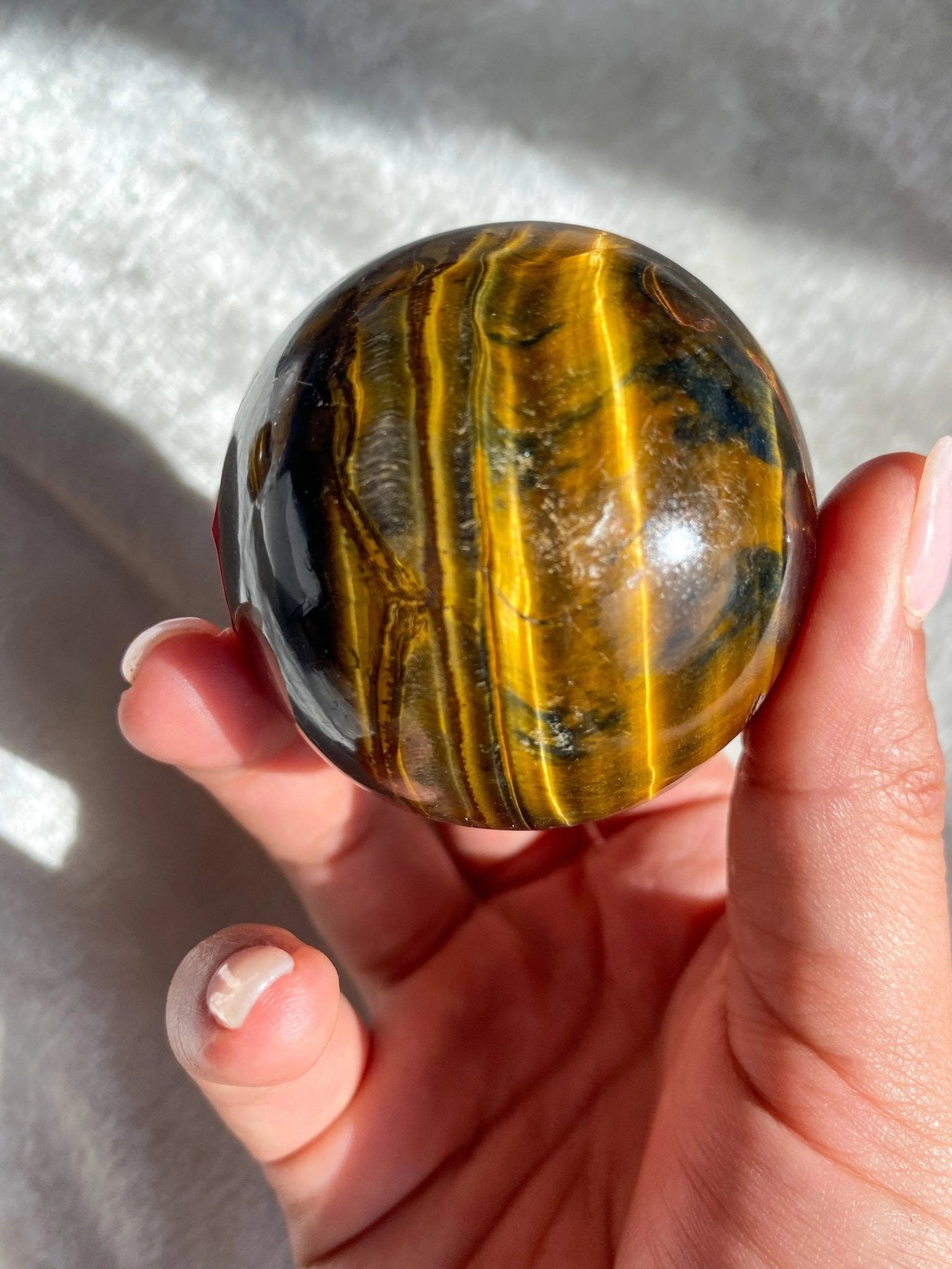 Tigers Eye Spheres For Personal Power - Amethyst Goddess