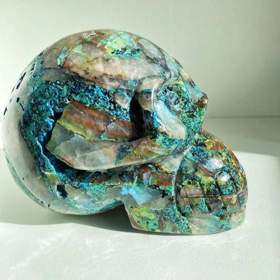 XL Quantum Quattro Skull 3.7 lbs - Amethyst Goddess
